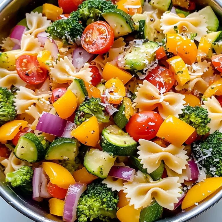 Delicious Healthy Veggie Pasta Salad