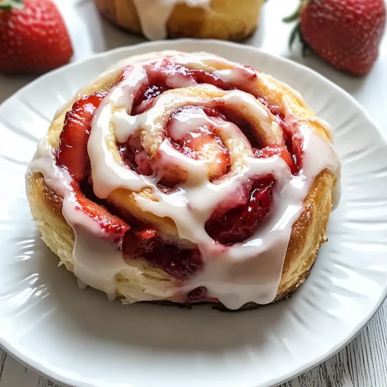 Fluffy Strawberry Rolls