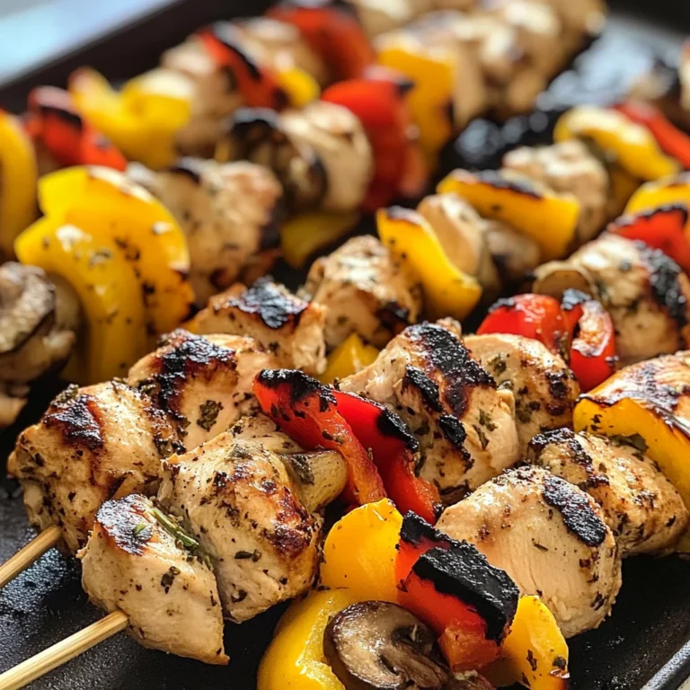 Garlic Herb Chicken Kabobs