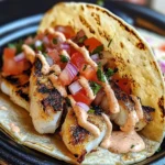 Grilled Fish Tacos with Spicy Mayo & Pico de Gallo