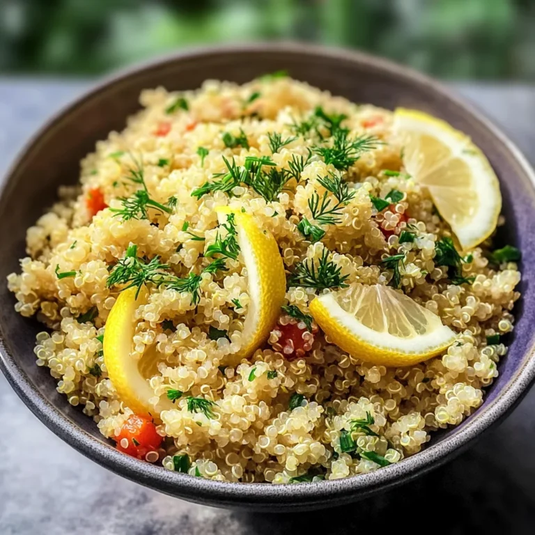 Lemon Herb Quinoa: A Bright & Zesty Side Dish