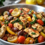 Mediterranean Chicken Stir Fry (30 Minutes One Pan)
