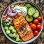 Mediterranean Salmon Bowl: Quick, Fresh, and Family-Friendly