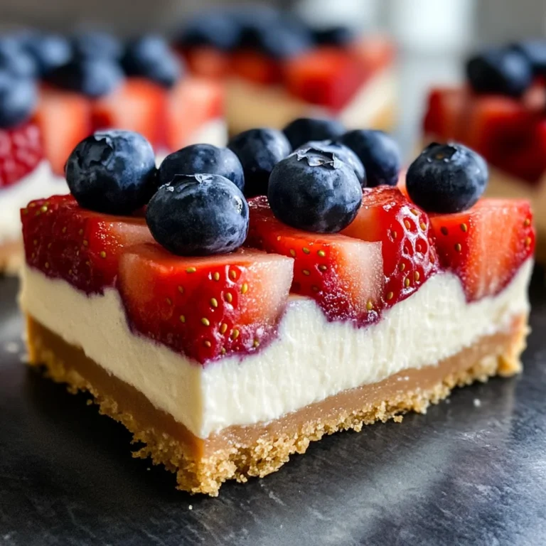 No-Bake Flag Cheesecake Bars: A Festive Treat!