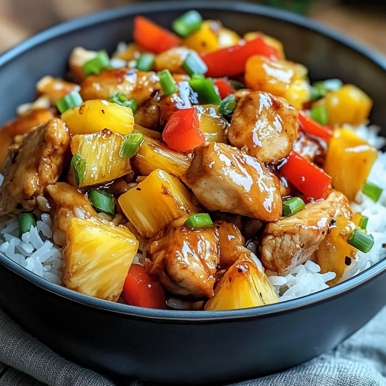 Pineapple Chicken and Rice: Easy Tropical Delight Recipe
