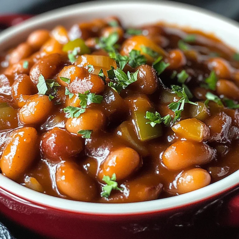 Spicy Baked Beans with Canned Beans