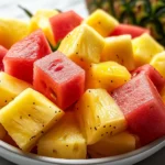 Watermelon and Pineapple Fruit Salad