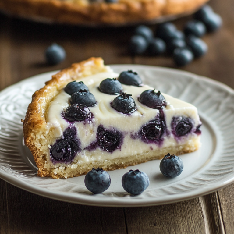 Blueberry Cream Cheese Coffeecake (Low Carb and Gluten-Free)