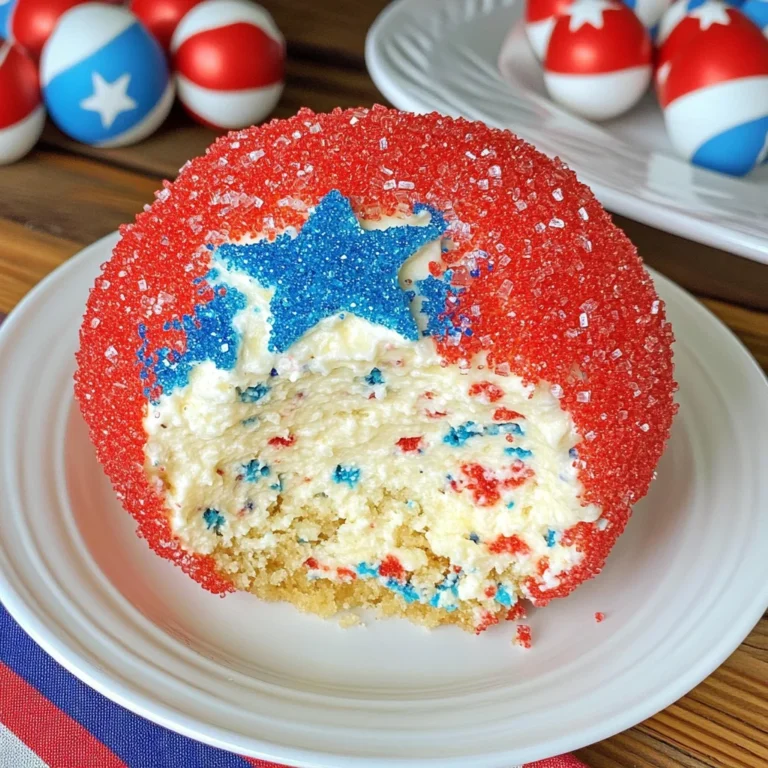 Red White & Blue Golden Oreo Cheese Ball