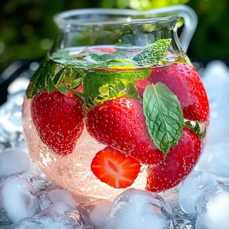 Strawberry Mint Infused Water